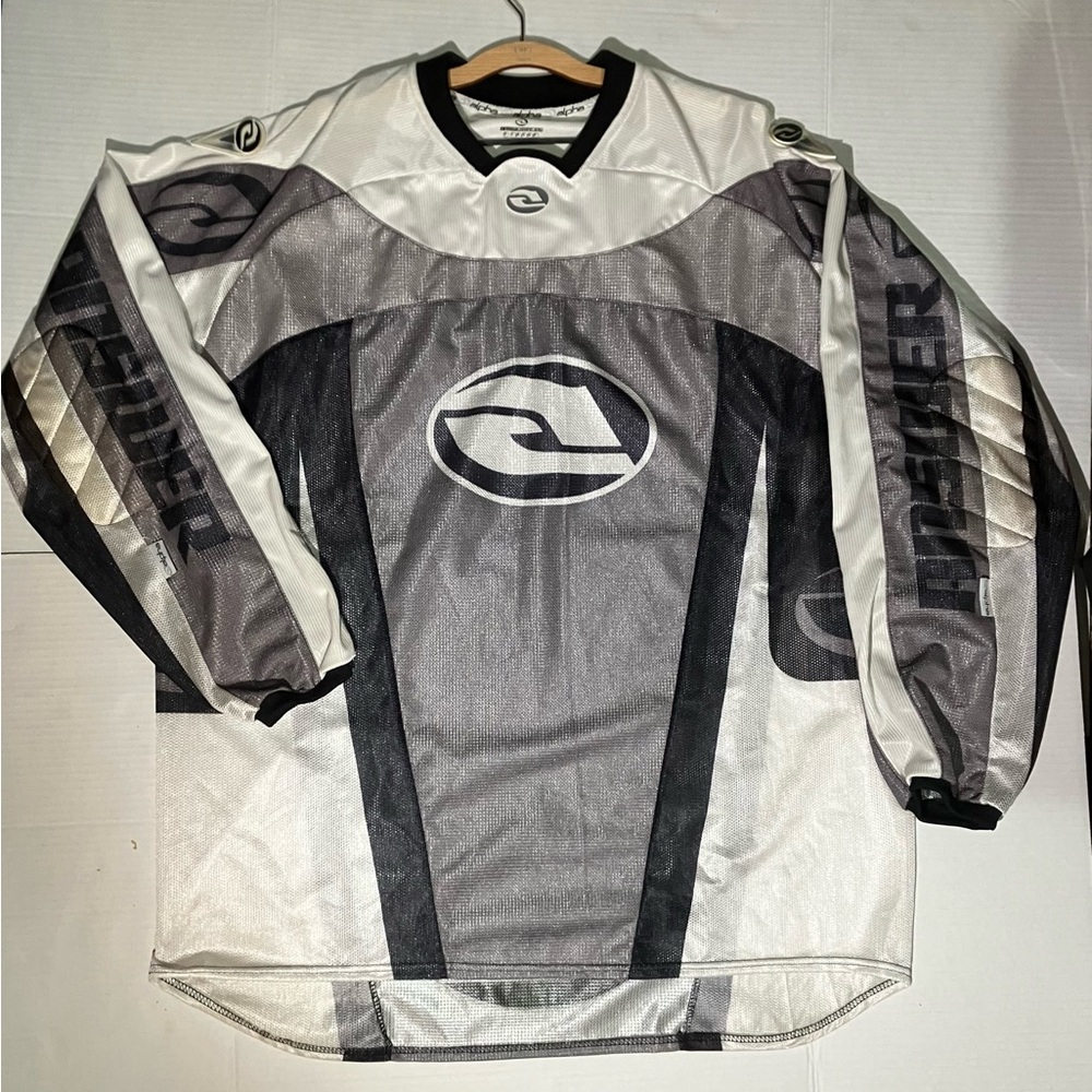 ANSWER RACING MOTOCROSS JERSEY MENS XL EXTRA LARGE LONG SLEEVE WHITE/BLACK